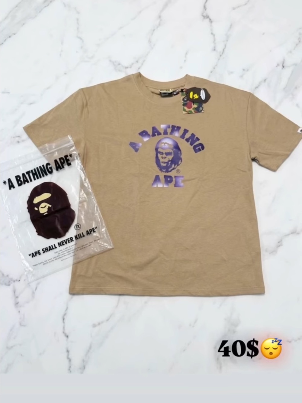 Brown Bape- Size medium